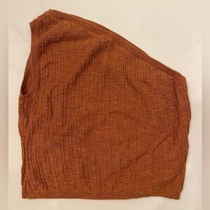 Free People Beach One Shoulder Knit Top - S